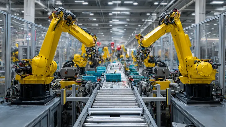 Robotics maintaining constant production cadence