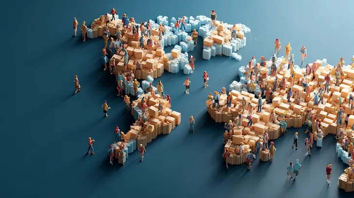 Illustration showing figure with QR/Data Matrix linking to digital record