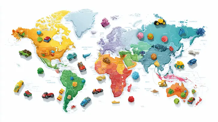 Manufacture to ASTM F963-23, EN71 2026, and GB 6675-2025 simultaneously