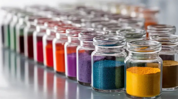 Visual showing lab testing of textile batches for heavy metals and Azo-dyes