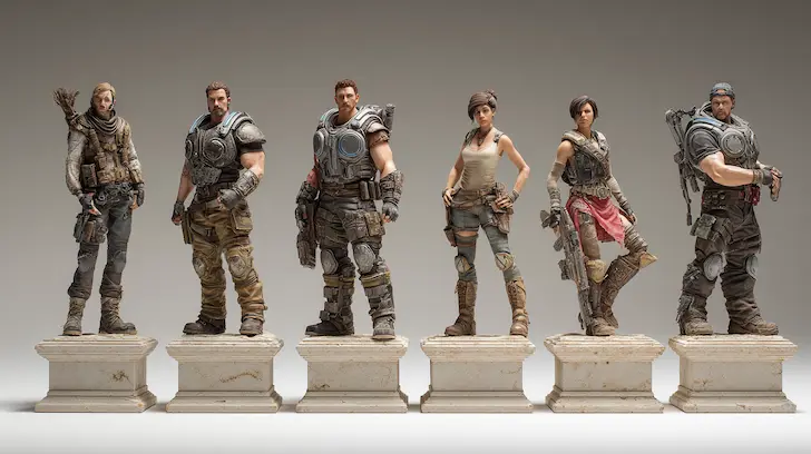 On-model character toy manufacturing for entertainment brands