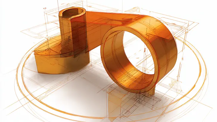 Draft angles for mold ejection