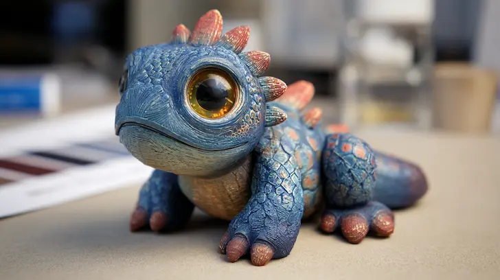 Hand-painted sample for reference