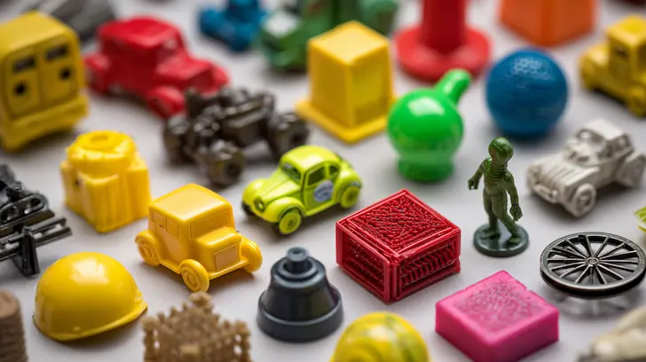 Toy material engineering for cost effective promotional products