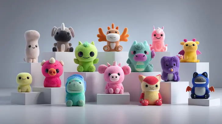 Promotional toy prototypes for campaign pitch visualization