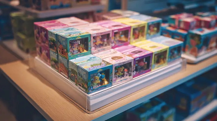 Retail-ready shelf packaging for licensed toy products