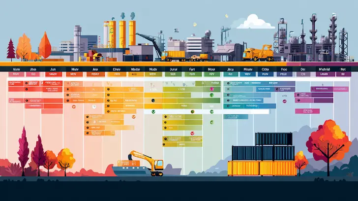 Seasonal toy manufacturing lead time planning timeline