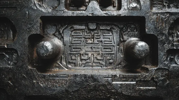 Character surface mold engraving