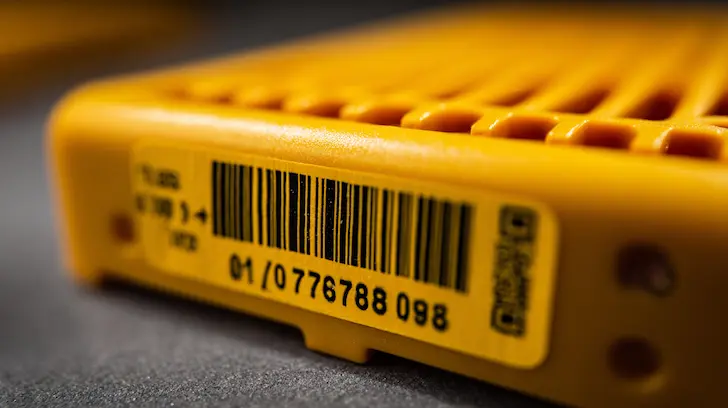 Permanent tracking label for toy traceability compliance